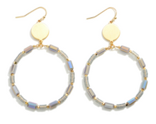 Load image into Gallery viewer, Gold Beaded Earrings (Multiple Colors)