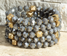 Load image into Gallery viewer, Glass Beaded Bracelet Set (Multiple Colors)