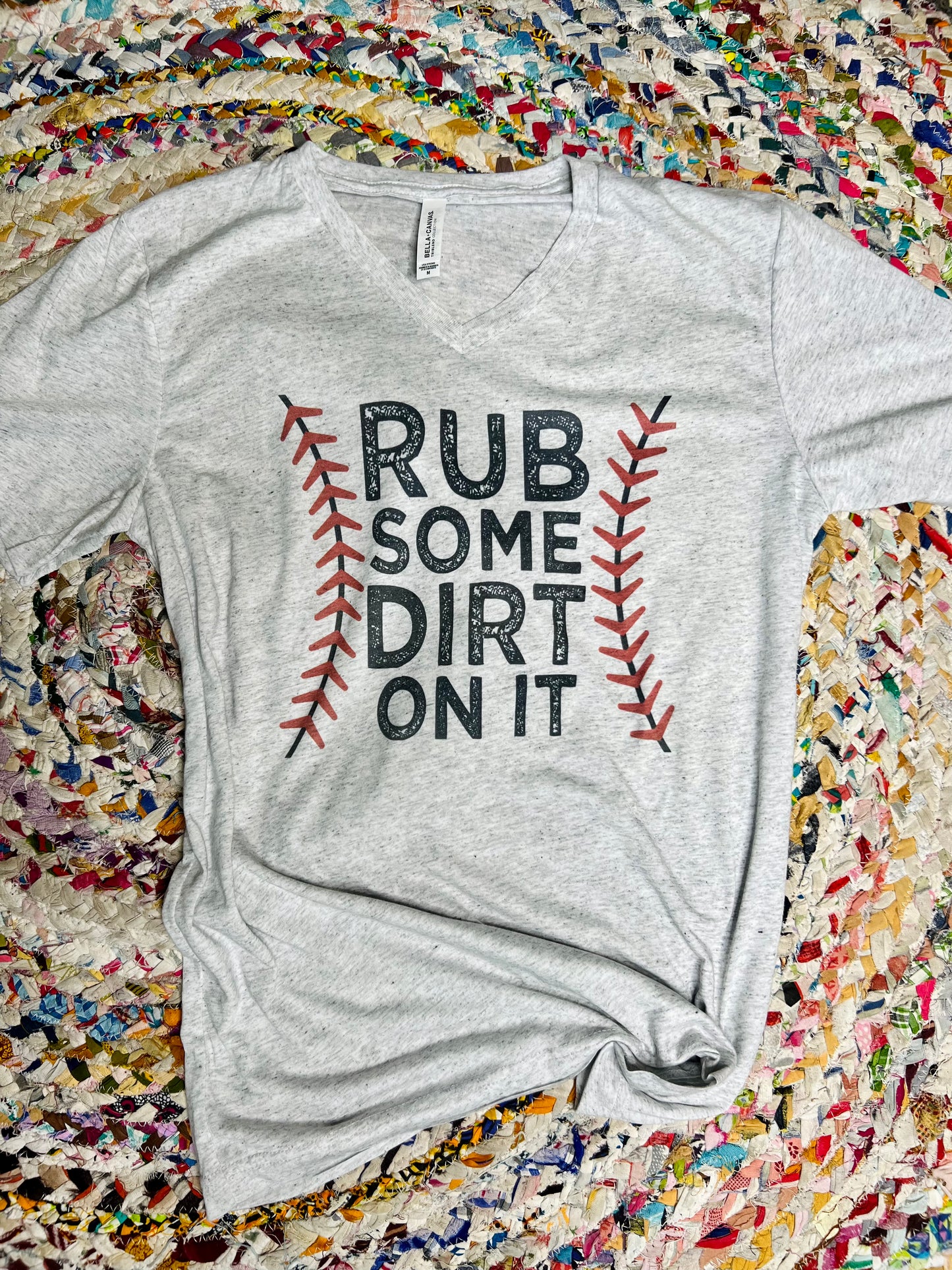 Rub Some Dirt on It on Gray V neck