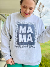 Load image into Gallery viewer, Mama Leopard Sweatshirt in Ash (with or without splatter)