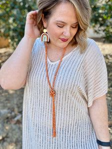 Natalie Woven Top in Natural