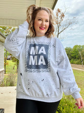 Load image into Gallery viewer, Mama Leopard Sweatshirt in Ash (with or without splatter)