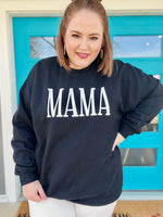 Mama Sweatshirt on Black