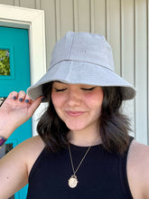 Load image into Gallery viewer, Light Gray Bucket Hat