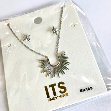 Elora Necklace and Earring Set (Multiple Colors)