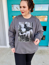 Load image into Gallery viewer, Marilyn/Tupc Distressed Sweatshirt