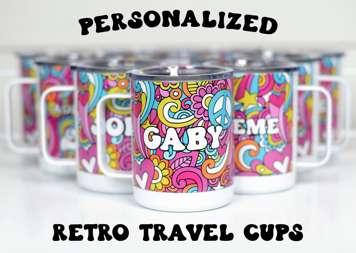 Personalized Retro Travel Mugs