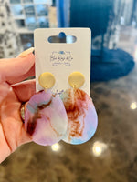 Marble Acrylic Earrings