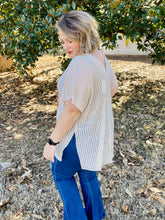 Load image into Gallery viewer, Natalie Woven Top in Natural
