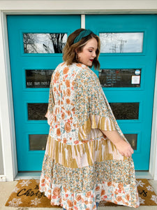 Alyssa Mixed Print Kimono