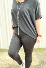 Load image into Gallery viewer, Black Leopard Muted Leggings