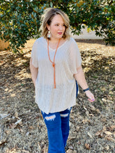 Load image into Gallery viewer, Natalie Woven Top in Natural