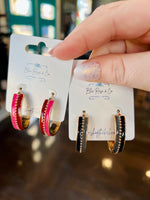 Colorblock Metal Hoops (Multiple Colors)