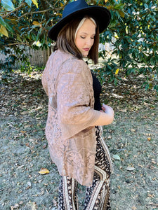 Lydia Open Front Lace Kimono