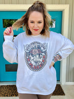 Can't Be Tamed Sweatshirt in White