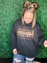 Load image into Gallery viewer, Rose Gold Mama Foil on Black Sweatshirt