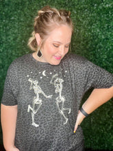 Load image into Gallery viewer, Dancing Skellies on Leopard (Glow in the Dark!)