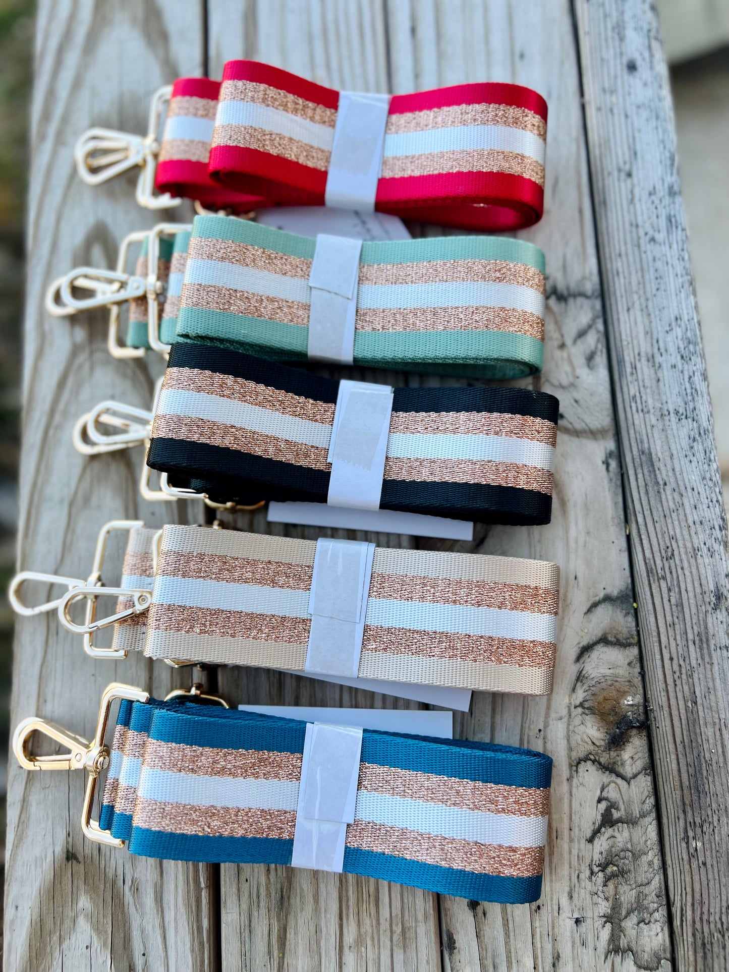 Striped Guitar Straps (Multiple Colors)