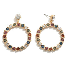 Load image into Gallery viewer, Rhinestone Drop Earrings