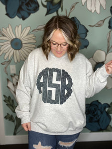 Custom Monogram Sweatshirt (Multiple Styles)