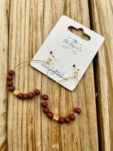 Load image into Gallery viewer, Leila Wooden Bead Earrings
