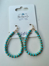 Load image into Gallery viewer, Teardrop Beaded Hoops