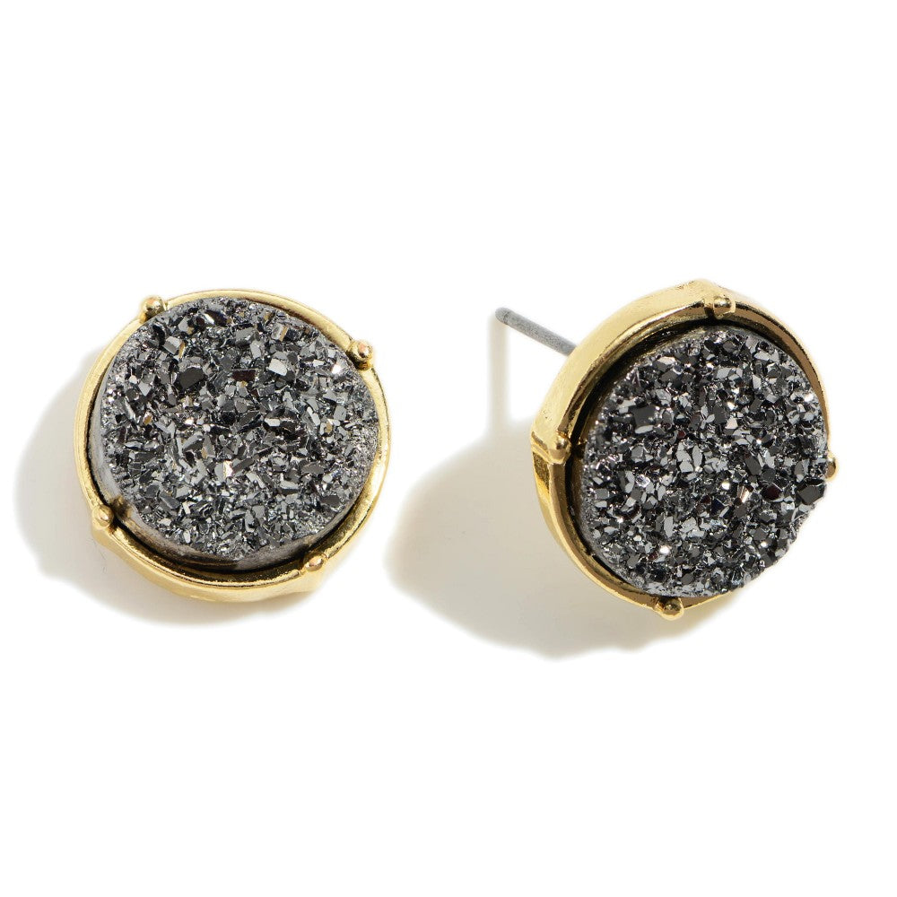 Gold Rimmed around Studs (Multiple Colors)