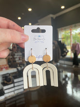 Load image into Gallery viewer, Wooden Double Arch Earrings