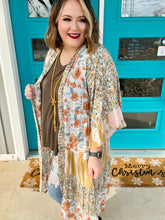 Load image into Gallery viewer, Alyssa Mixed Print Kimono