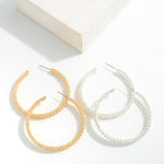 Textured Ladder Hoops (Multiple Colors)