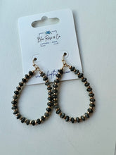 Load image into Gallery viewer, Teardrop Beaded Hoops