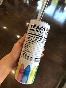 Teacher Life 20 oz Tumbler