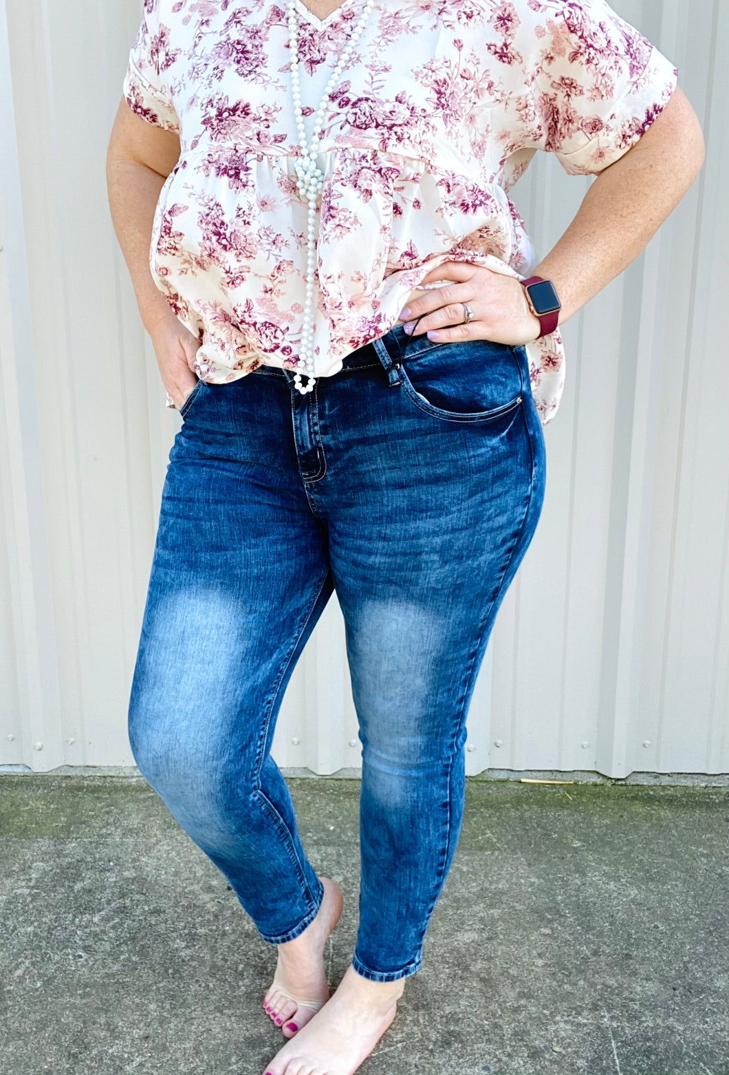 Special A Acid Wash Skinny Jeans