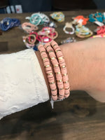 Rubber Beaded Bracelets (Multiple Colors)