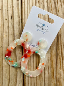 Audrey Speckled Earrings (Multiple Colors)