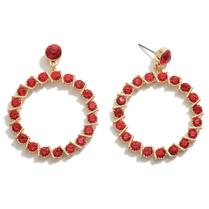 Rhinestone Drop Earrings