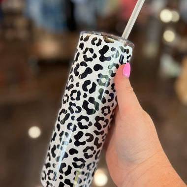 Black Leopard 20 oz Tumbler