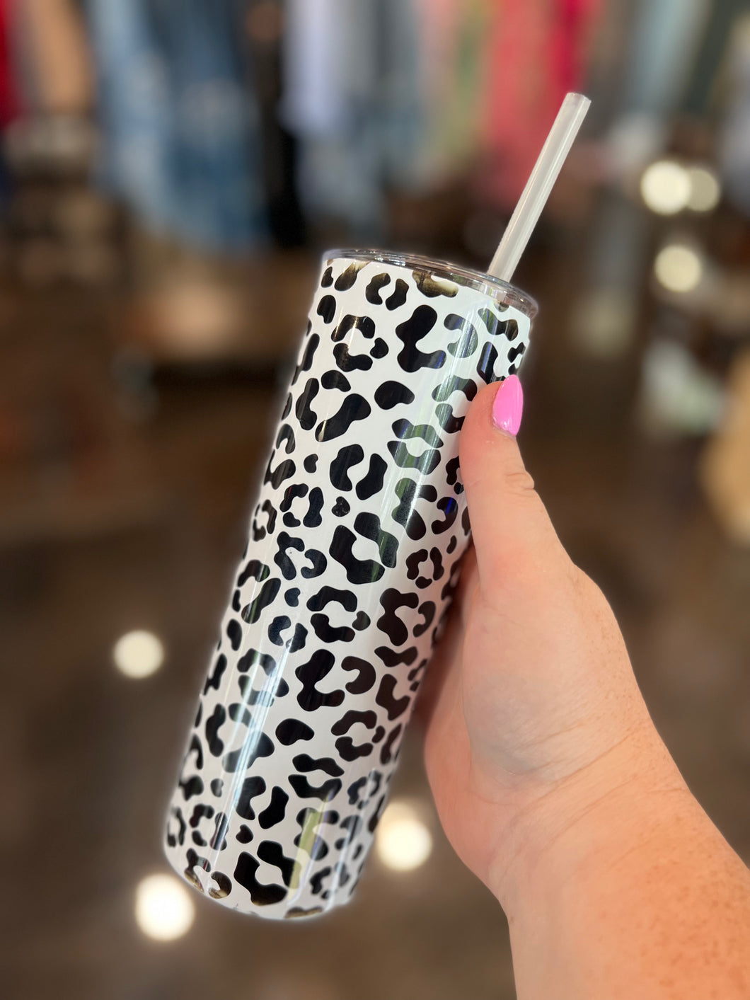 Black Leopard 20 oz Tumbler