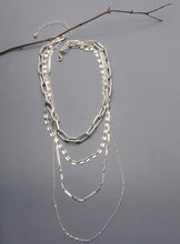Load image into Gallery viewer, 4 Layer Chunky Chain Link Necklace (Multiple Colors)