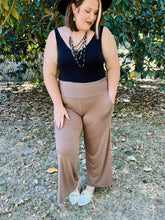 Load image into Gallery viewer, Smocked Palazzo Pants in Mocha