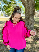 Load image into Gallery viewer, Bonnie Ruffle Sleeve Top