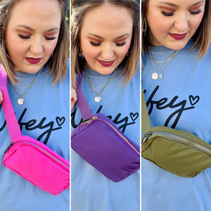 Nylon Belt Bag (Multiple Colors)
