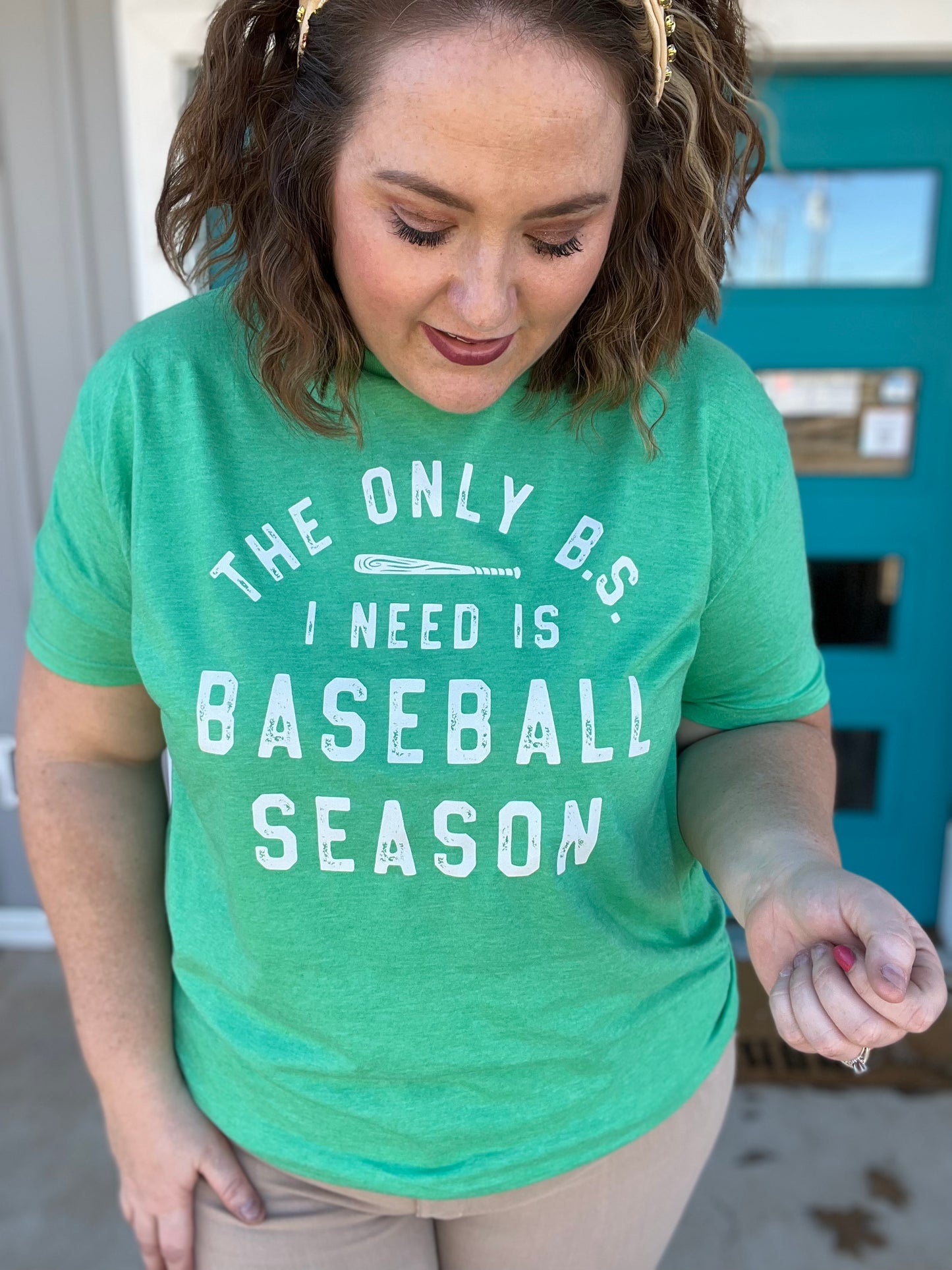 Only BS is Baseball Season on Green